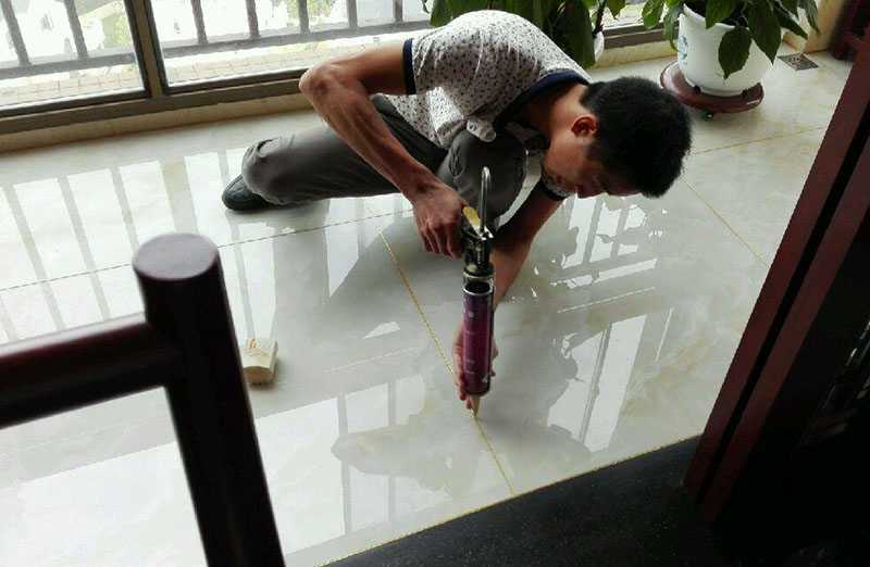 廣州某單位瓷磚美縫